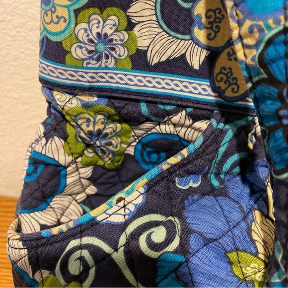 Vera Bradley Mod Floral Blue Hannah Quilted Handbag & Wallet - Picture 8 of 16
